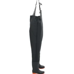 vidaXL waders med støvler str. 43 sort