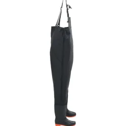 vidaXL waders med støvler str. 45 sort