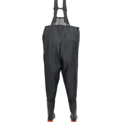 vidaXL waders med støvler str. 45 sort