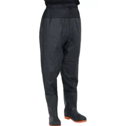 vidaXL waist waders med støvler str. 38 sort