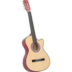 vidaXL western akustisk guitar med 6 strenge 38" lindetræ