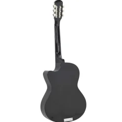 vidaXL western-guitarsæt 12 dele med equalizer og 6 strenge sort