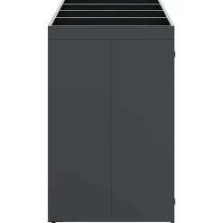vidaXL Wheelie Bin Opbevaring til 4 Affaldscontainere Antracit