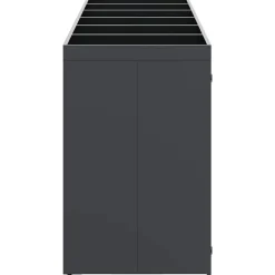 vidaXL Wheelie Bin Opbevaring til 6 Affaldscontainere Antracit