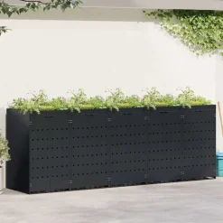 vidaXL Wheelie Bin Opbevaring til 5 Affaldscontainere Sort