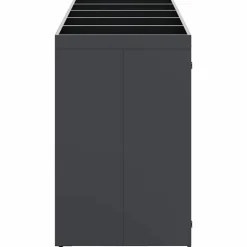 vidaXL Wheelie Bin Opbevaring til 5 Affaldscontainere Antracit