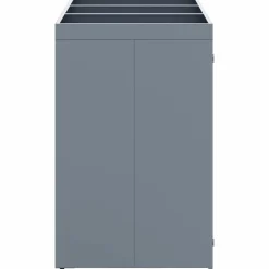 vidaXL Wheelie Bin Opbevaring til 3 Affaldscontainere Lysegrå