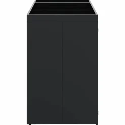 vidaXL Wheelie Bin Opbevaring til 4 Affaldscontainere Sort
