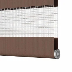 vidaXL zebragardin brun 40x100 cm stofbredde 35,9 cm polyester