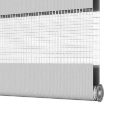 vidaXL zebragardin lysegrå 40x100 cm stofbredde 35,9 cm polyester