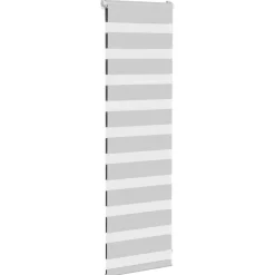 vidaXL zebragardin lysegrå 40x100 cm stofbredde 35,9 cm polyester