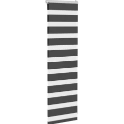 vidaXL zebragardin sort 40x100 cm stofbredde 35,9 cm polyester