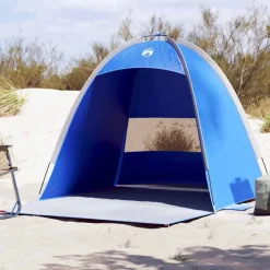 vidaXL3-personers strandtelt vandtæt azurblå